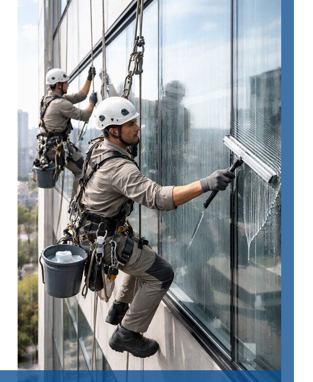 Мойка окон альпинистами в Похвистневе от 4613 р. | ВЫСОТНИК-Пхв