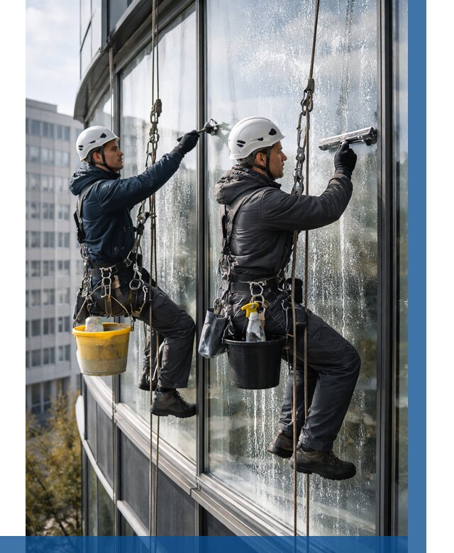 Мойка панорамных окон в Похвистневе от 359 р. заказать у ВЫСОТНИК-Пхв