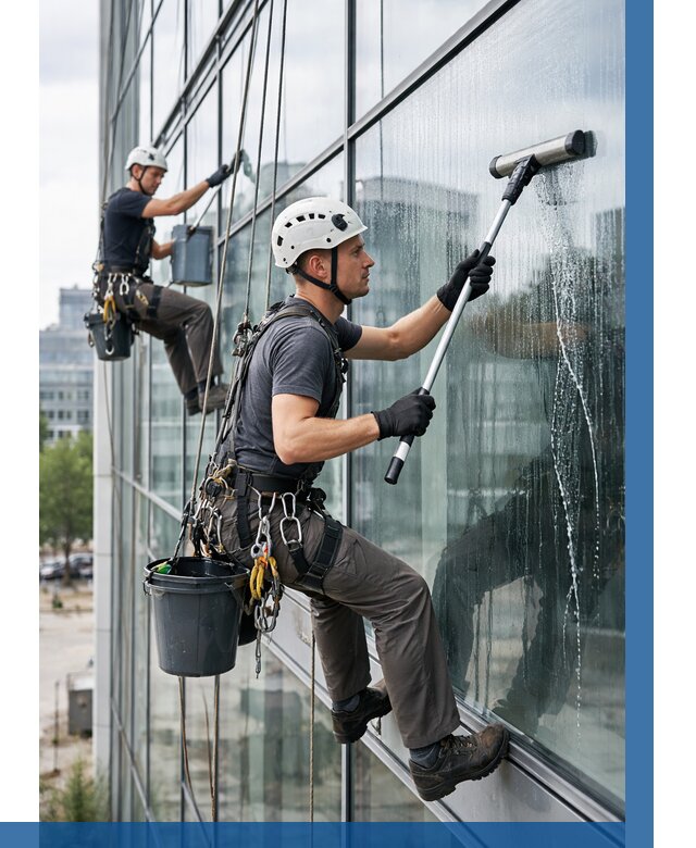 Мойка витражей альпинистами в Похвистневе от 718 р. под ключ|ВЫСОТНИК-Пхв