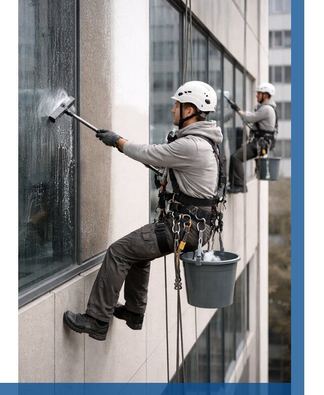 Мойка фасадов зданий в Похвистневе под ключ от 359 р. | ВЫСОТНИК-Пхв