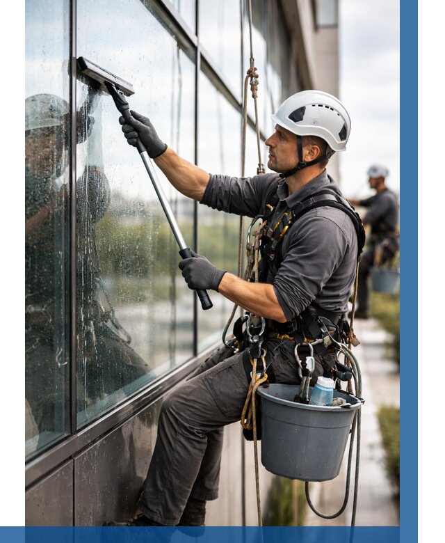 Мойка стеклянных фасадов в Похвистневе от 205 р. | ВЫСОТНИК-Пхв