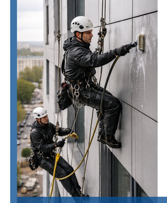 Профессиональная мойка фасада из композита в Похвистневе