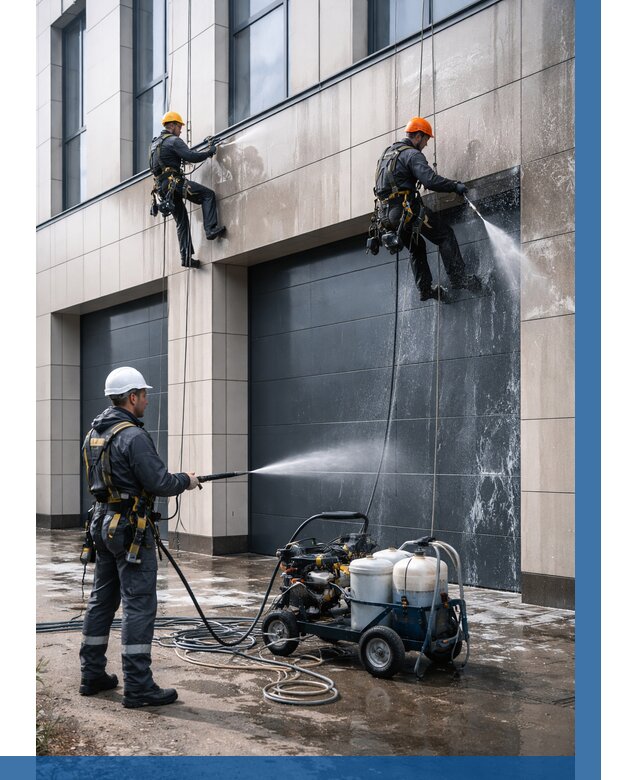 Послестроительная мойка фасада в Похвистневе от 308 р. | ВЫСОТНИК-Пхв