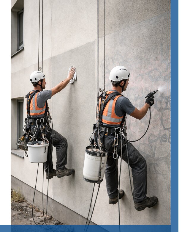 Антиграффити покрытие фасада в Похвистневе от 615 р. | ВЫСОТНИК-Пхв