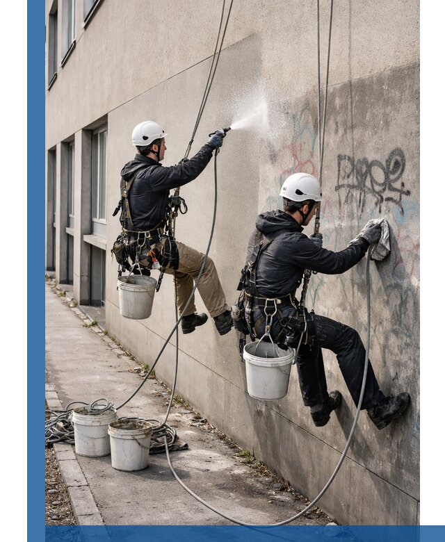 Антиграффити покрытие фасада с защитой от надписей в Похвистневе