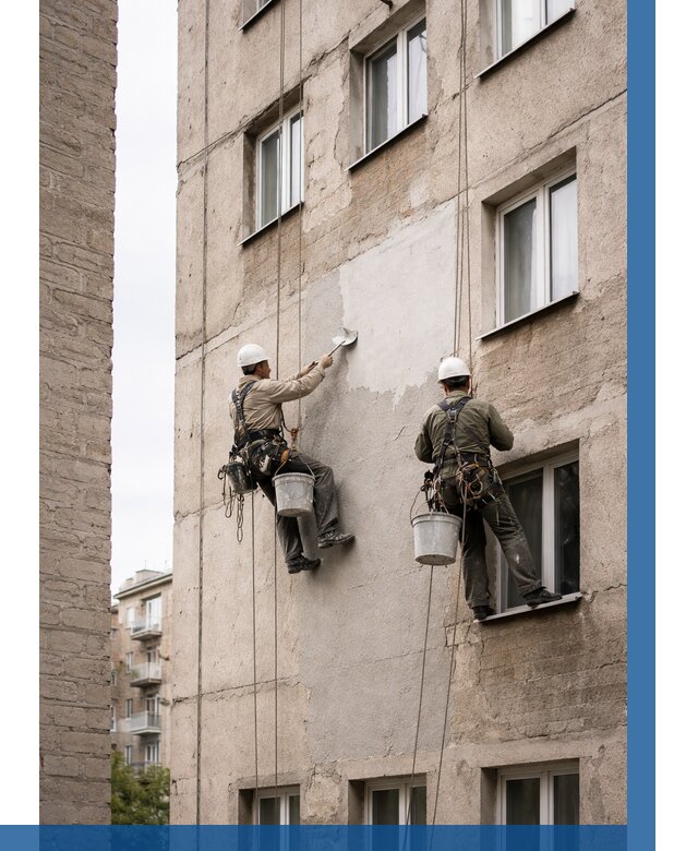 Косметический ремонт фасада в Похвистневе от 1128 р. | ВЫСОТНИК-Пхв