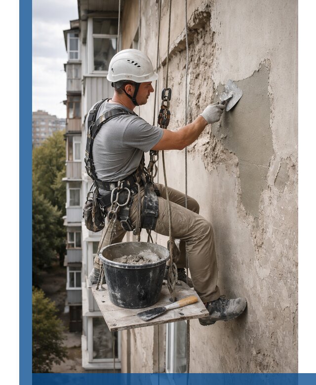 Восстановление фасадной штукатурки в Похвистневе с гарантией качества