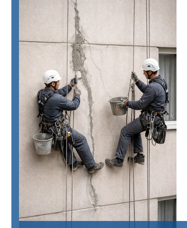 Заделка трещин на фасаде в Похвистневе с гарантийным ремонтом