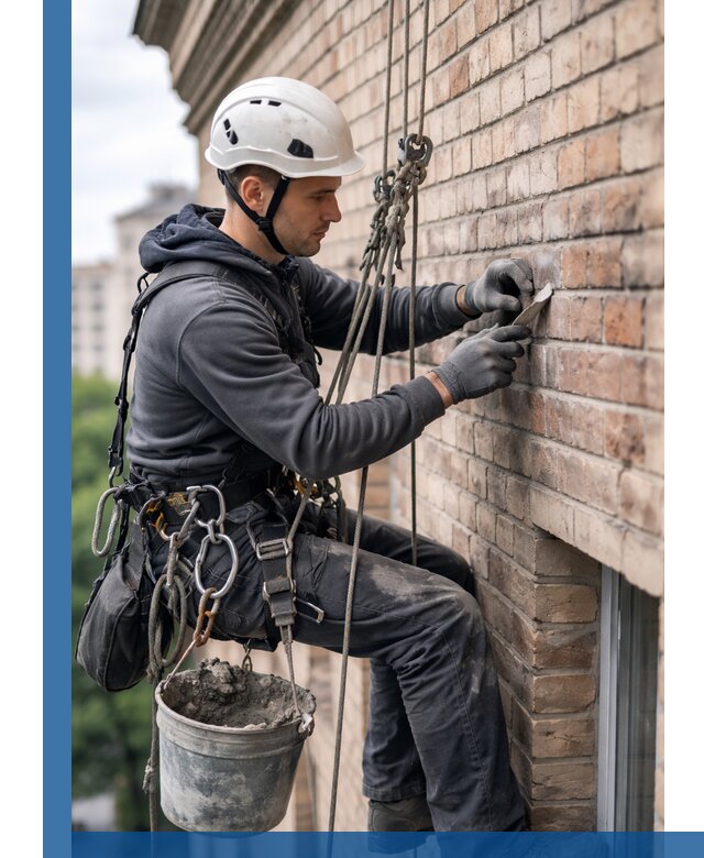 Качественный ремонт кирпичной кладки фасада в Похвистневе с гарантией