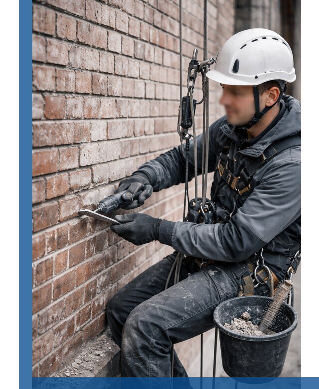 Расшивка кирпичных швов фасадов и стен, ремонт в Похвистневе