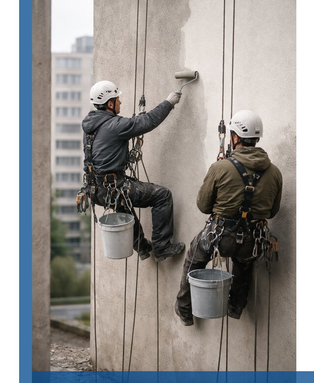 Покраска фасадов высотными альпинистами в Похвистневе с гарантией