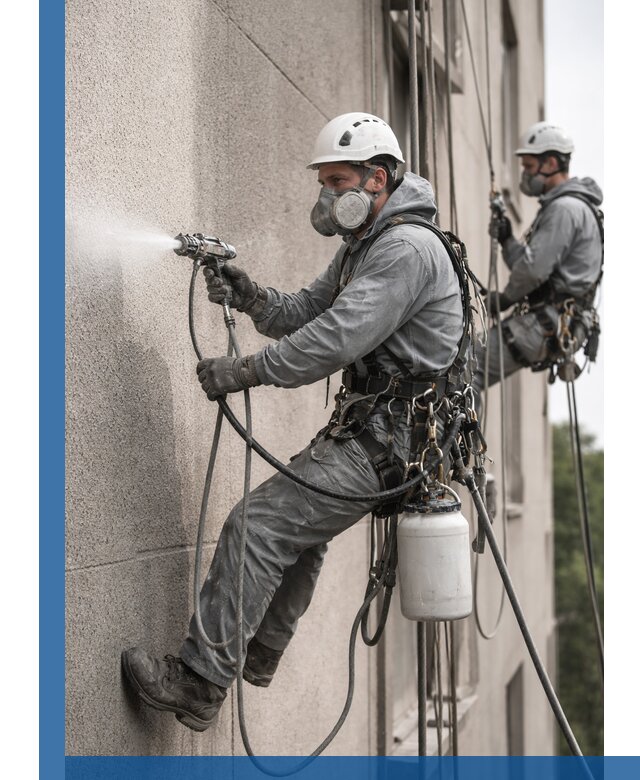 Безвоздушная покраска фасадов зданий в Похвистневе профессионально