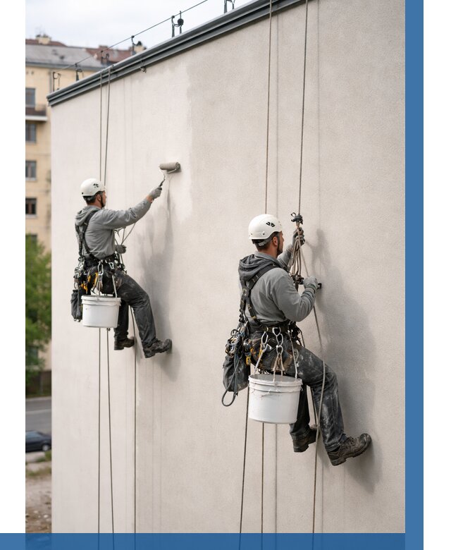 Покраска оштукатуренного фасада в Похвистневе от 328 р. | ВЫСОТНИК-Пхв