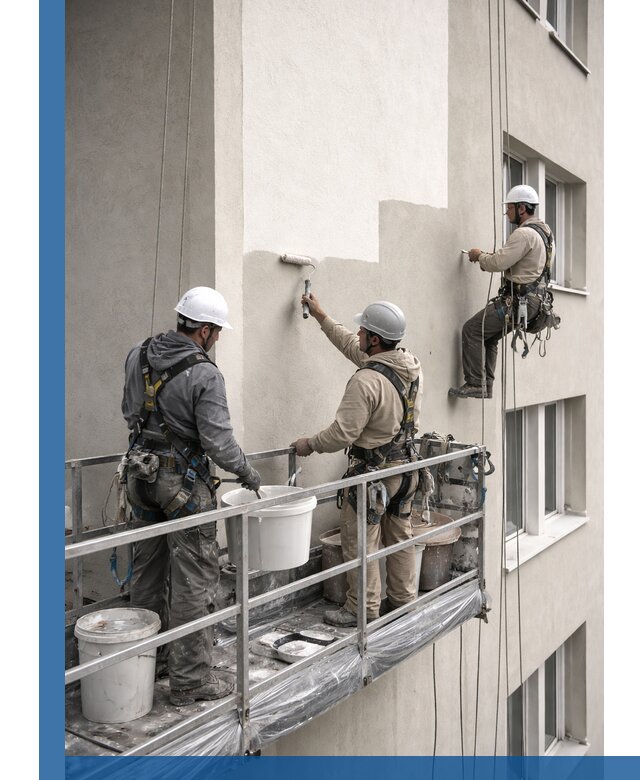 Покраска оштукатуренного фасада в Похвистневе под ключ с гарантией