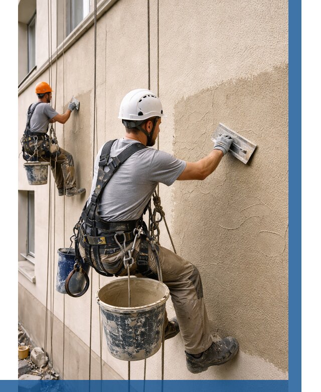 Декоративная штукатурка фасада в Похвистневе от 1230 р. | ВЫСОТНИК-Пхв