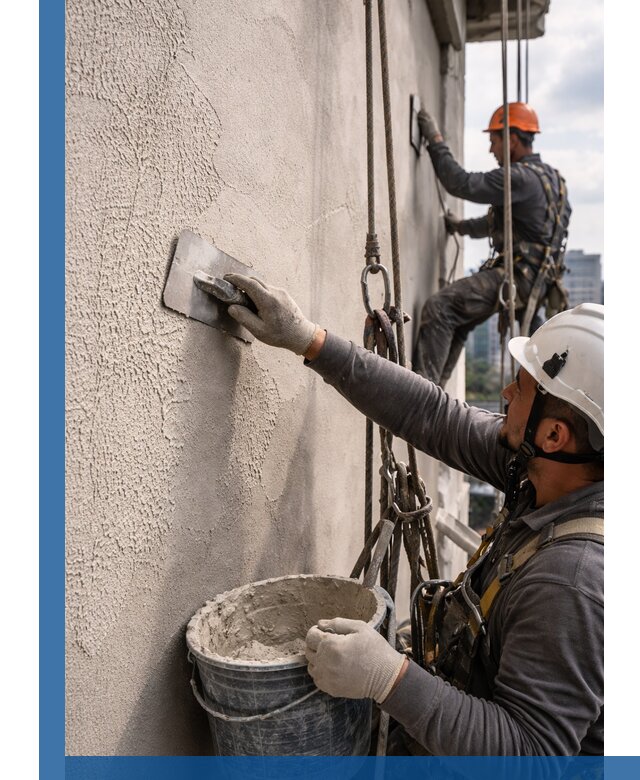 Декоративная штукатурка фасада с утеплением и защитой в Похвистневе