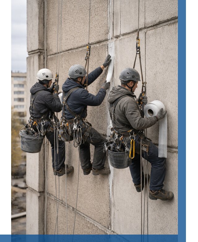 Ремонт межпанельных швов в Похвистневе от 769 р. | ВЫСОТНИК-Пхв