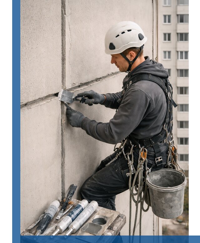 Ремонт межпанельных швов в Похвистневе герметизация и восстановление