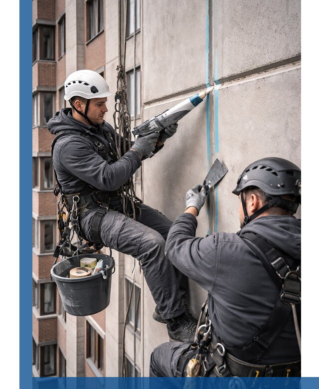 Вторичная герметизация швов фасада и кровли в Похвистневе