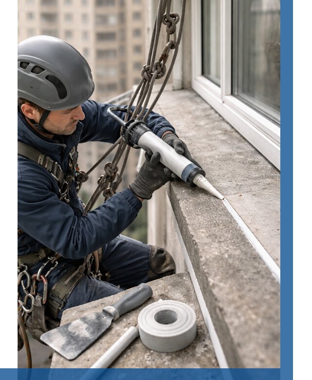 Герметизация балконного козырька в Похвистневе от 4613 р. | ВЫСОТНИК-Пхв