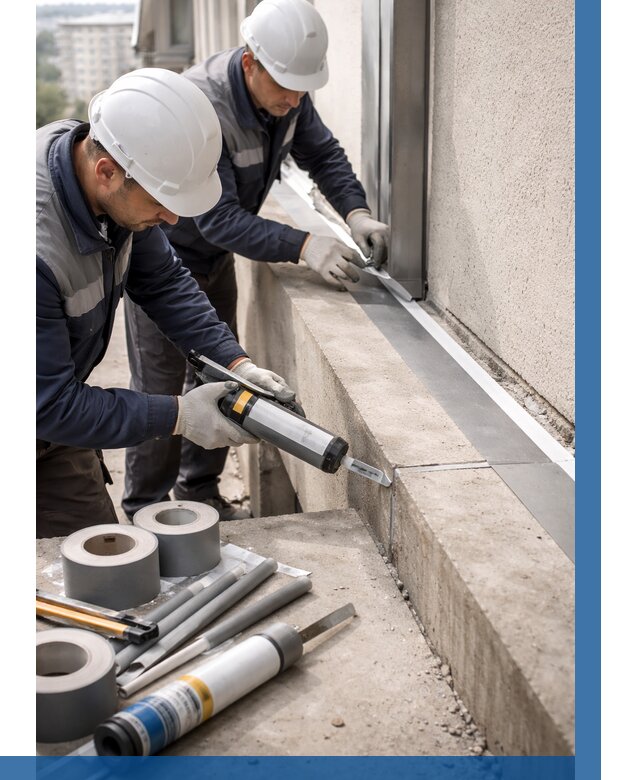 Герметизация примыкания балкона в Похвистневе от 4613 р. | ВЫСОТНИК-Пхв