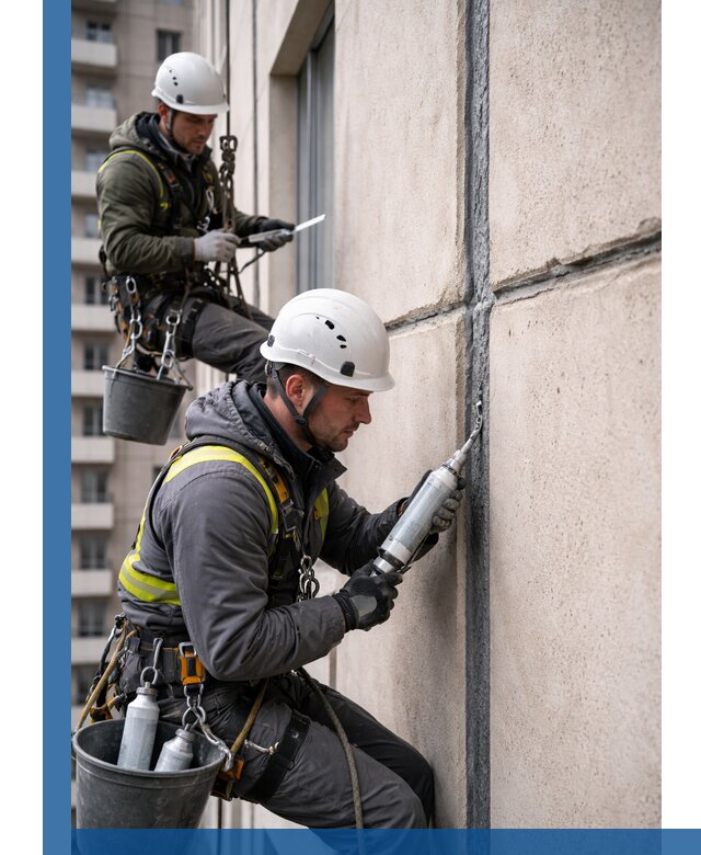 Герметизация деформационных швов фасада в Похвистневе качественно