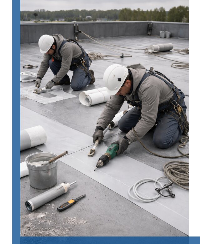 Ремонт мембранной кровли в Похвистневе качественно и с гарантией