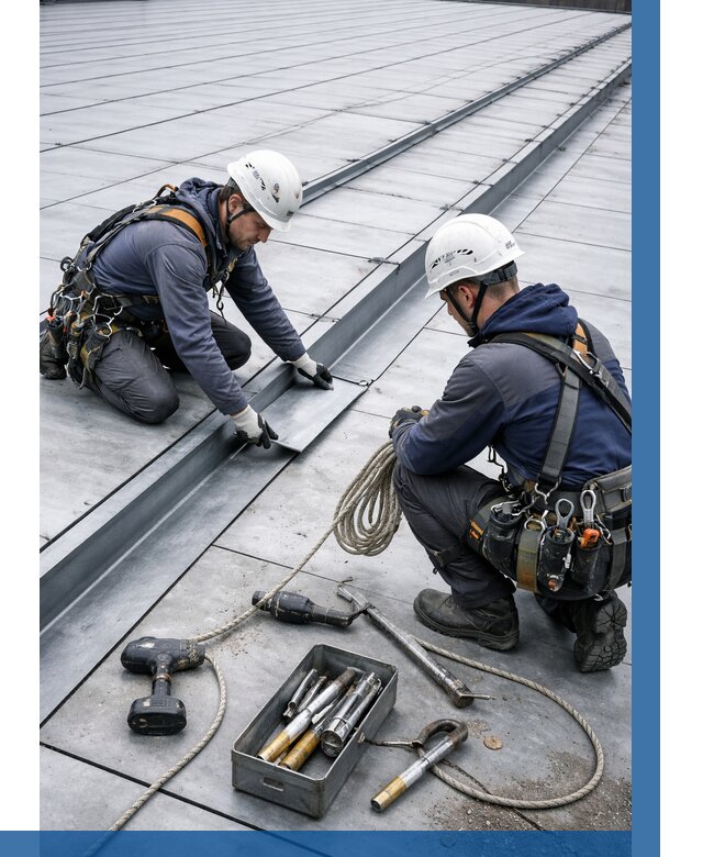 Ремонт фальцевой кровли в Похвистневе от 718 р. | ВЫСОТНИК-Пхв