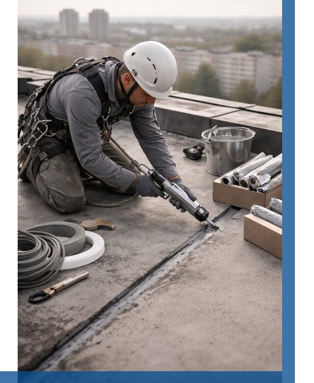 Герметизация швов кровли в Похвистневе от 461 р./м2 | ВЫСОТНИК-Пхв