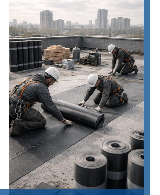 Монтаж мягкой кровли под ключ в Похвистневе от 461 р. | ВЫСОТНИК-Пхв