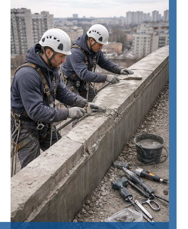 Ремонт парапета на кровле в Похвистневе от 1538 р. | ВЫСОТНИК-Пхв