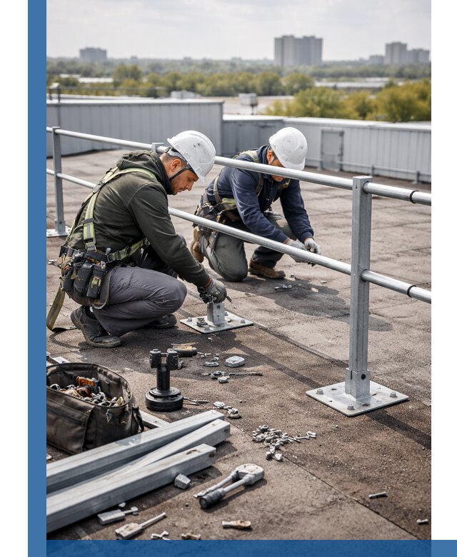 Монтаж кровельного ограждения в Похвистневе под ключ с гарантией