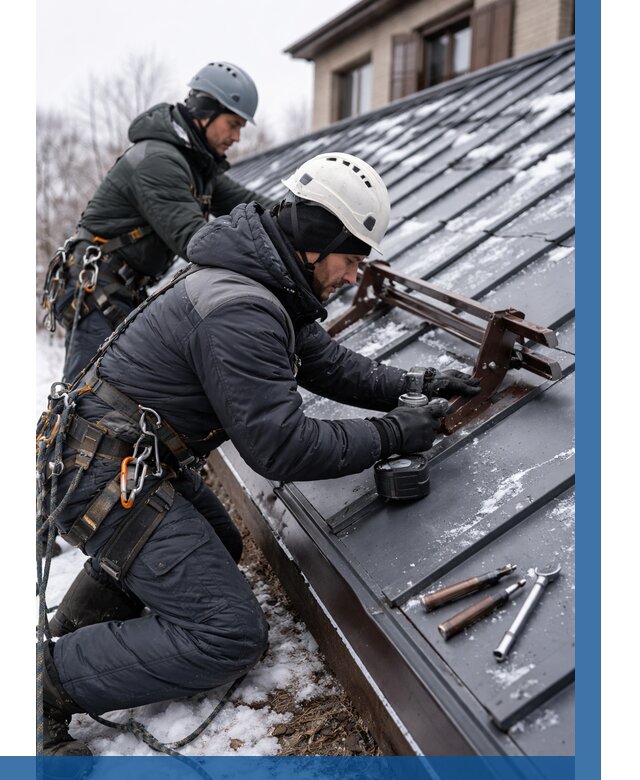 Монтаж снегозадержателей в Похвистневе от 461 р. | ВЫСОТНИК-Пхв