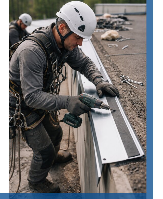 Монтаж капельника на кровле в Похвистневе от 308 р. | ВЫСОТНИК-Пхв