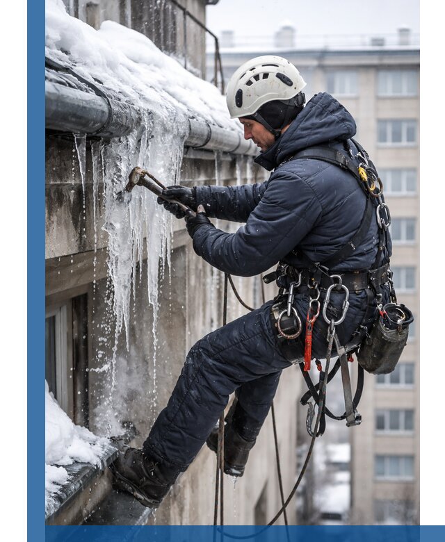 Удаление наледи и чистка водостоков в Похвистневе оперативно и безопасно