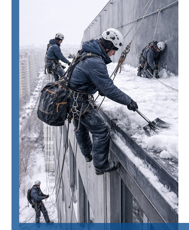 Абонентское обслуживание кровли зимой в Похвистневе регулярный уход