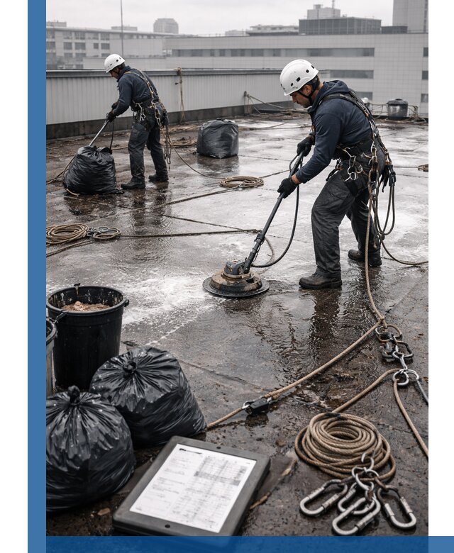 Плановая очистка кровли по графику в Похвистневе для безопасности