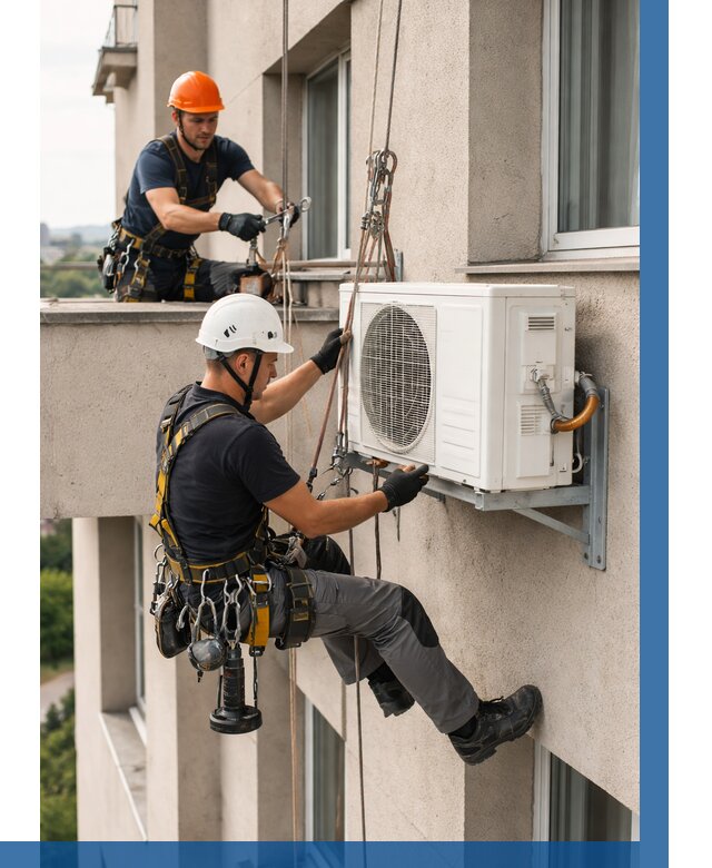 Монтаж внешнего блока кондиционера в Похвистневе от 6664 р. | ВЫСОТНИК-Пхв