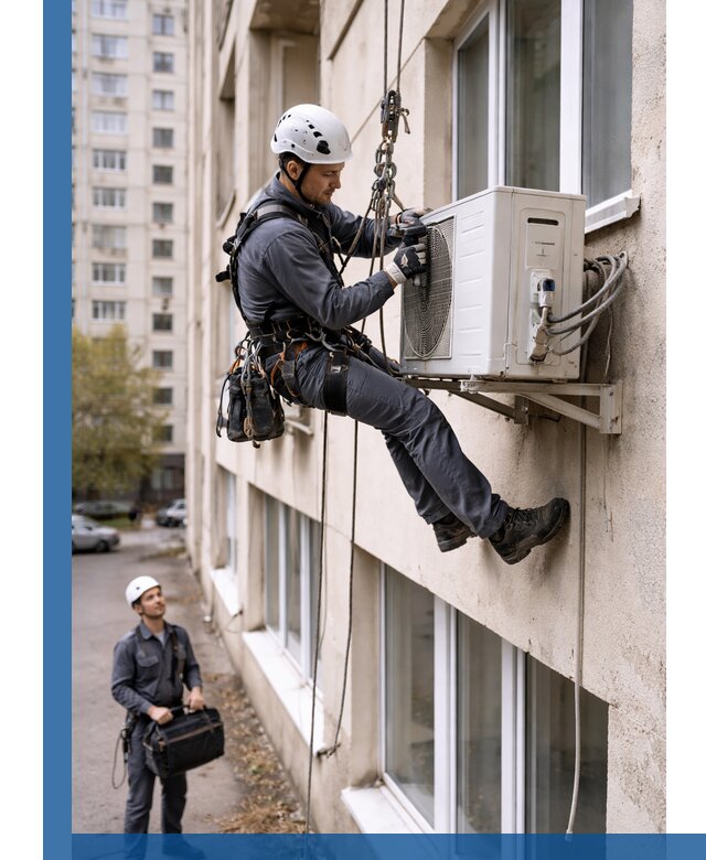 Демонтаж внешнего блока кондиционера в Похвистневе профессионально