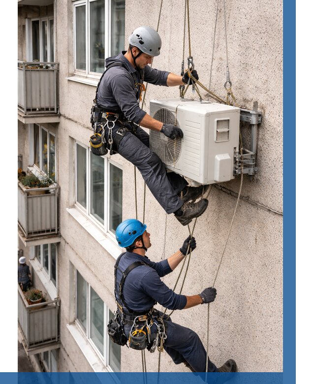 Перенос внешнего блока кондиционера в Похвистневе от 9227 р.| ВЫСОТНИК-Пхв