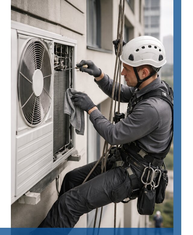 Обслуживание внешнего блока кондиционера в Похвистневе от 2768 р.ВЫСОТНИК-Пхв