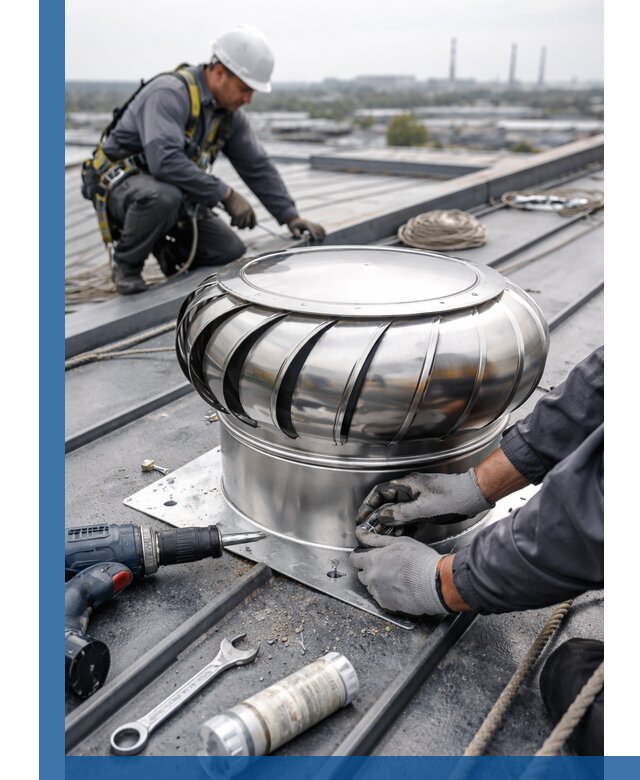 Установка дефлекторов на кровле в Похвистневе профессионально