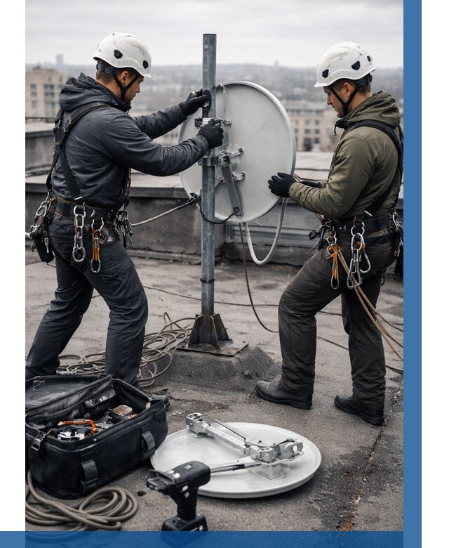 Демонтаж антенн на крыше в Похвистневе от 4613 р. | ВЫСОТНИК-Пхв