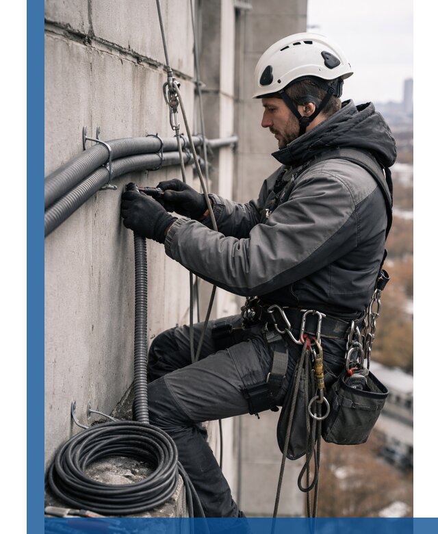 Профессиональный монтаж гофры для кабеля в Похвистневе с гарантией