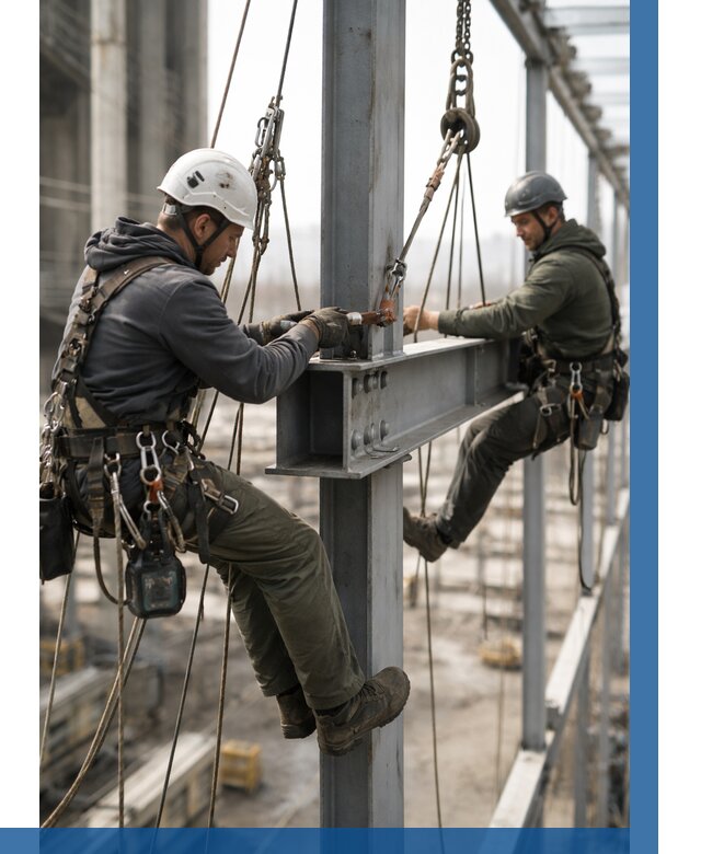 Монтаж металлоконструкций на высоте в Похвистневе от 3588 р. | ВЫСОТНИК-Пхв