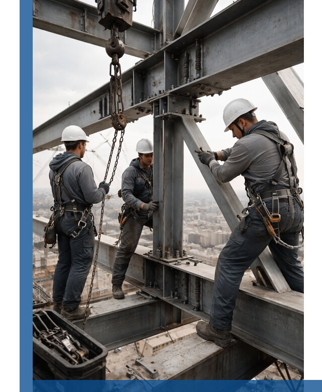 Профессиональный монтаж металлоконструкций на высоте в Похвистневе