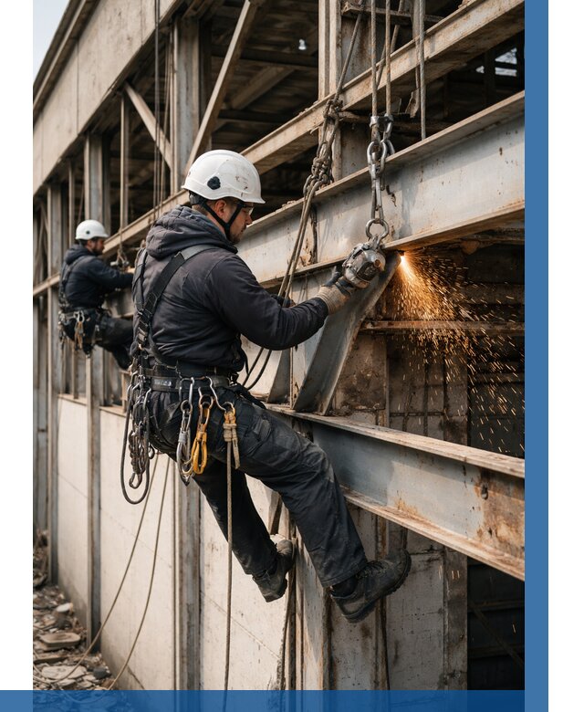 Демонтаж металлоконструкций на высоте в Похвистневе от 6664р. |ВЫСОТНИК-Пхв