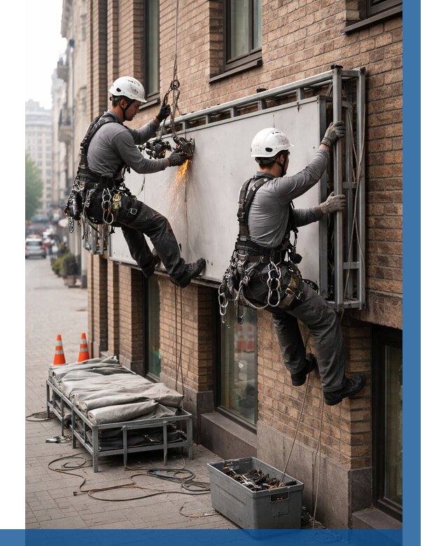 Демонтаж рекламной вывески в Похвистневе от 6664 р. | ВЫСОТНИК-Пхв