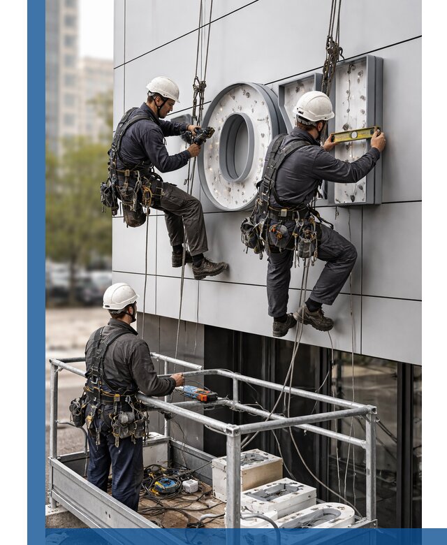 Профессиональный монтаж световых букв в Похвистневе под ключ