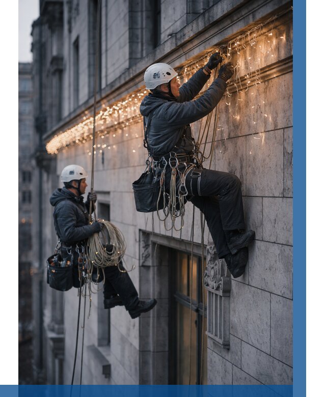 Монтаж новогодней иллюминации в Похвистневе от 8714 р. | ВЫСОТНИК-Пхв